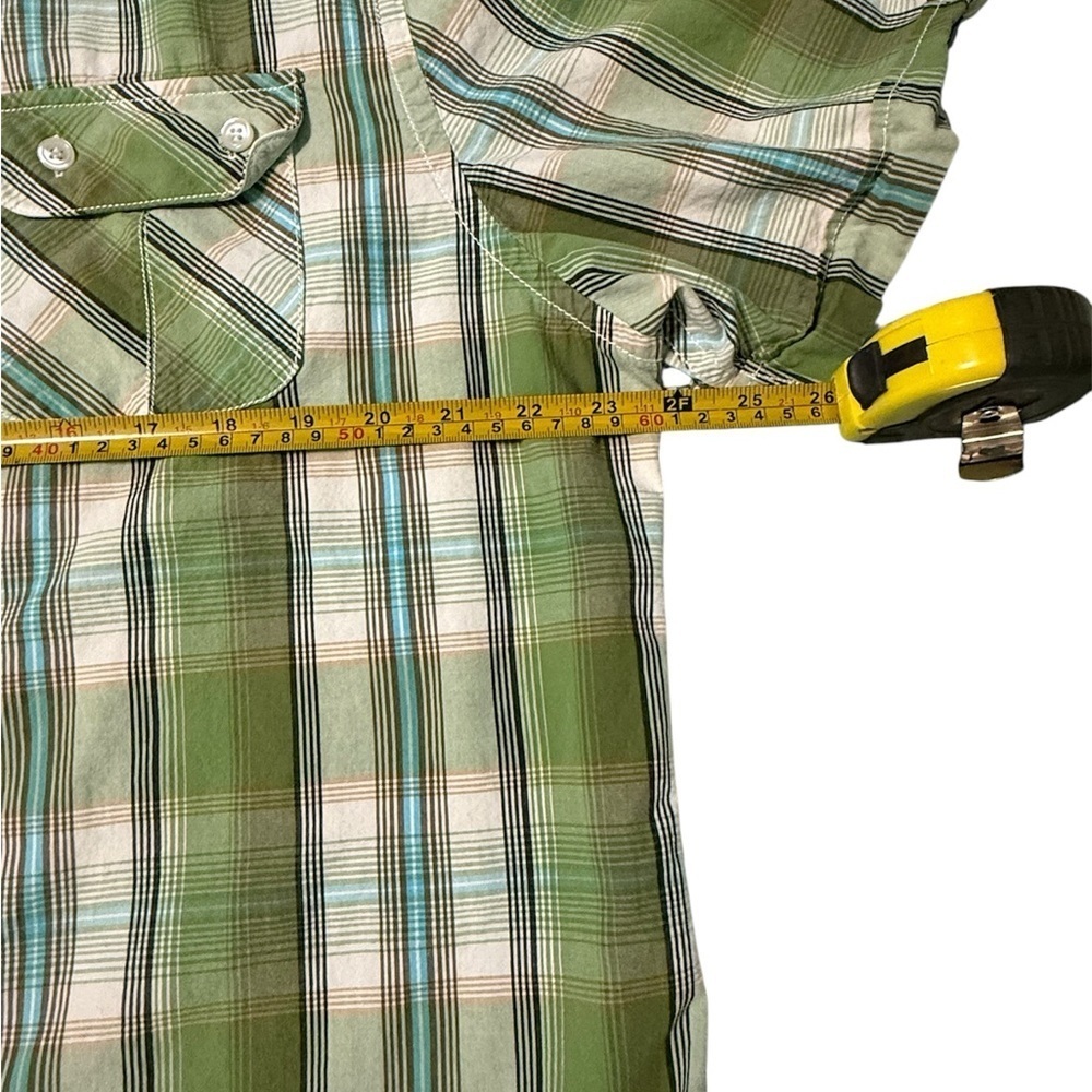Redwood Green Plaid Men's Shirt Size XL 100%Cotton - Picture 5 of 7